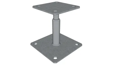 Pied de poteau réglable