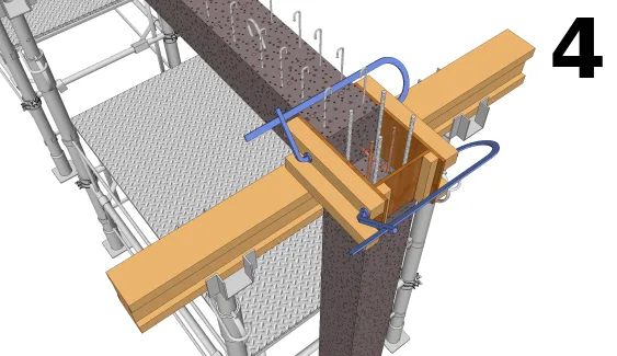 Coffrage des clavetages