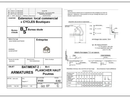 Plancher haut et étage