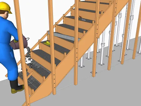 Escalier en béton armé