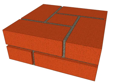 Les piles isolées et les retours de mur à l'équerre