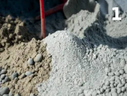 Préparez l’aire de gâchage pour le béton