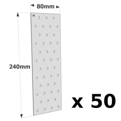 Plaques Perforées - Réf. NP20/80/240_50