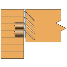 Fixation sur poutre (montage apparent sans lamage)