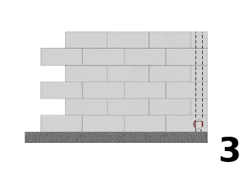 Une fois la zone propre et nettoyée, ferrailler 