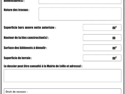 Permis de construire