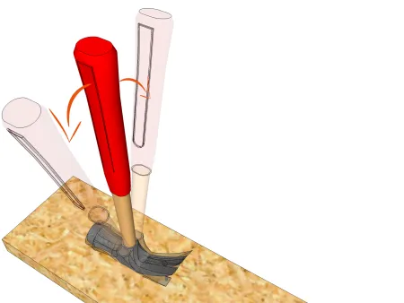L'utilisation du marteau de coffreur
