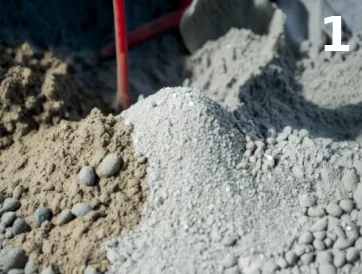 Préparez l’aire de gâchage pour le béton