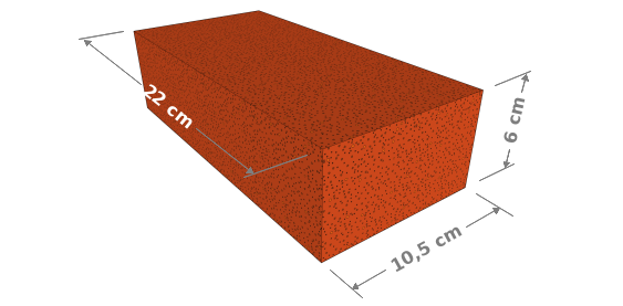 Les dimensions d’une brique