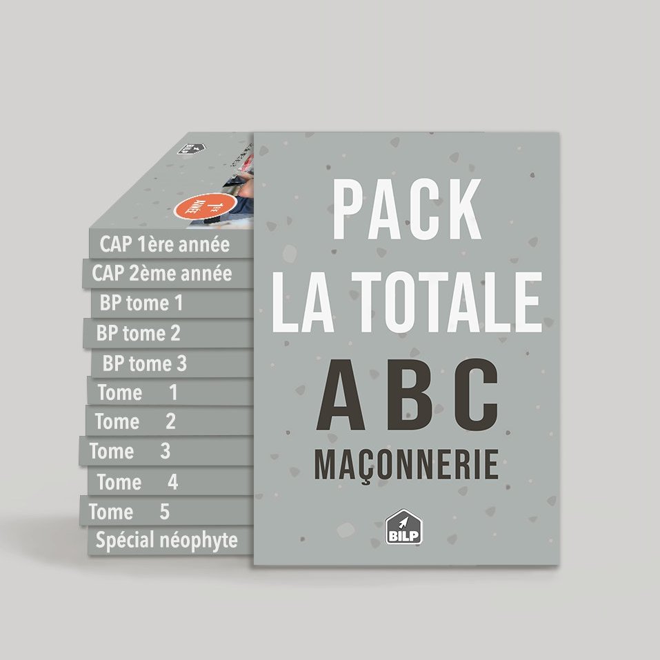 Pack LA TOTALE : TOUTE la collection ABC-MAÇONNERIE : Pack EXPERT + Pack ETUDIANT + Guide de&nbsp;(…)