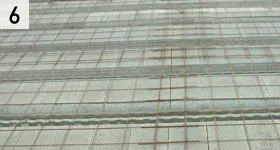 La pose du treillis soudé