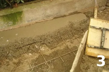 La confection des guides en béton