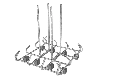 Les armatures des fondations