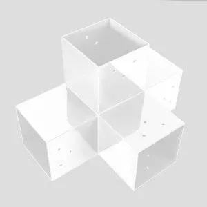 Photographie du connecteur SUNDIY ral9010 - 120mm en T pour 4 directions