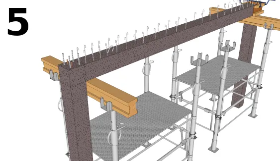 Décoffrage des clavetages
