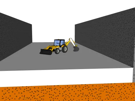 Mise en oeuvre de la paroi moulée