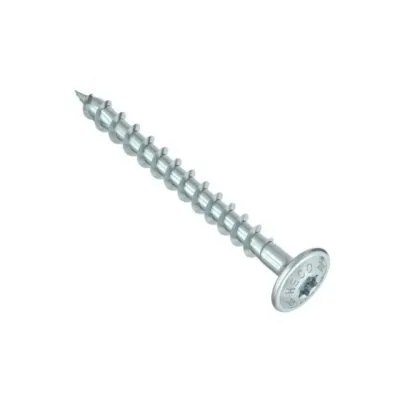 HECO-TOPIX-plus, vis à plateau, T-Drive, filet total variable, zingué blanc, A3K - Réf. 61971