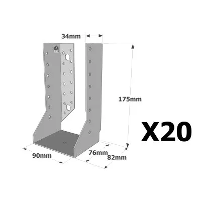 Sabots à ailes intérieures, gamme SAI CLASSIQUE (épaisseur 2mm) - Réf. SAI440/90/2_20