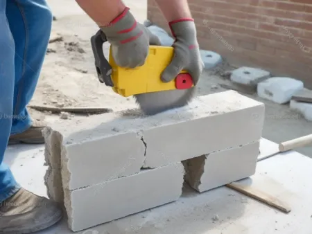 Les coupes de blocs béton