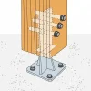 Pieds de poteau en âme avec platine - Réf. PPSDT160_10