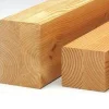 Vue des rainures du poteau lamellé-collé Douglas 120x120mm - Naturel sans traitement