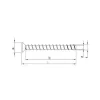Vis HECO MULTI-MONTI-plus F - Tête fraisée D12 x L120 - Réf. 48535