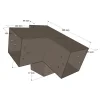Dimensions du connecteur SUNDIY pente 20° Gris Taupe RAL 7006 - 120mm à 3 directions - Forme L3