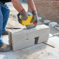 Les coupes de blocs béton