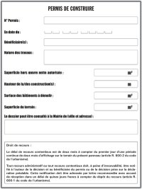Permis de construire