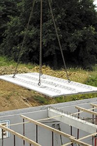 Coffrage du plancher par prédalle