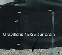 Mise en œuvre des couches de gravillons