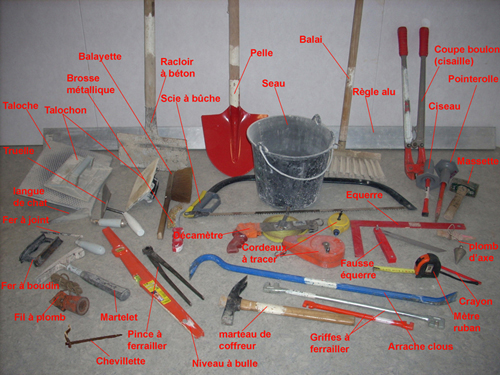 Outils de Maçon