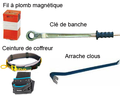 Outillages des bancheurs