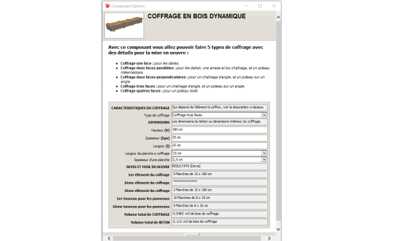 Les paramètres et les détails de mise en œuvre du coffrage à trois faces 