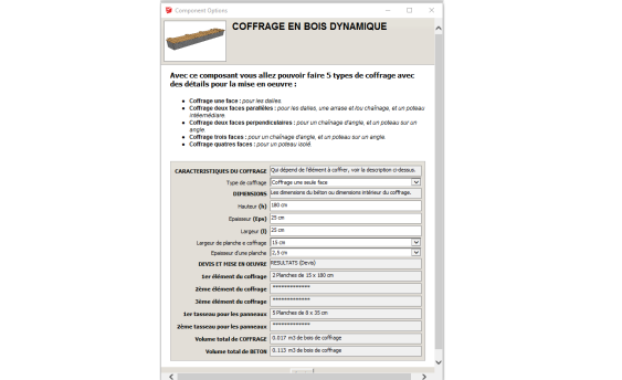 Les paramètres et les détails de mise en œuvre du coffrage à une face