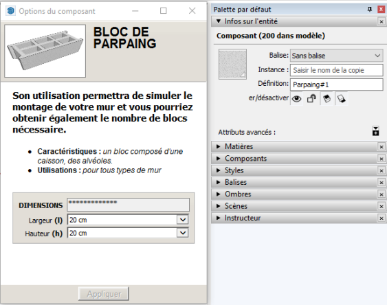 Nombre de blocs de parpaing ordinaire