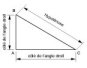 Les côtés d’un angle d’un triangle