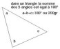 La somme des angles d’un triangle